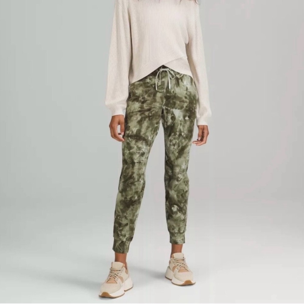 Lululemon Ready to Rulu High-Rise Joggers Green Tie-Dye Athleisure 2 Women